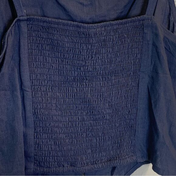 Torrid Linen Blend Button-Front Crop Tank Size 1X - Picture 9 of 16